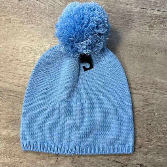 NWT Kate Spade New York BRRR Beanie Blue Pom Pom OS main image 6